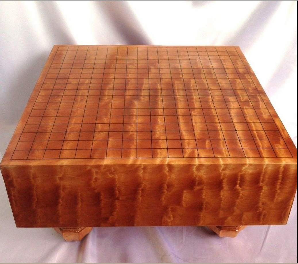 Tiger Wood Goban Top and Side