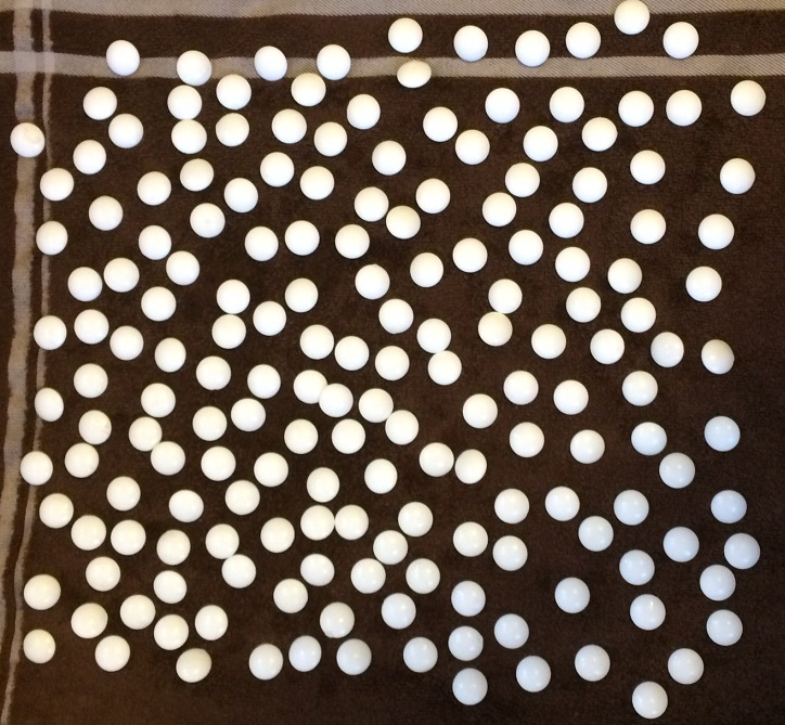 All 179 laid out to dry, looking nice and bright.