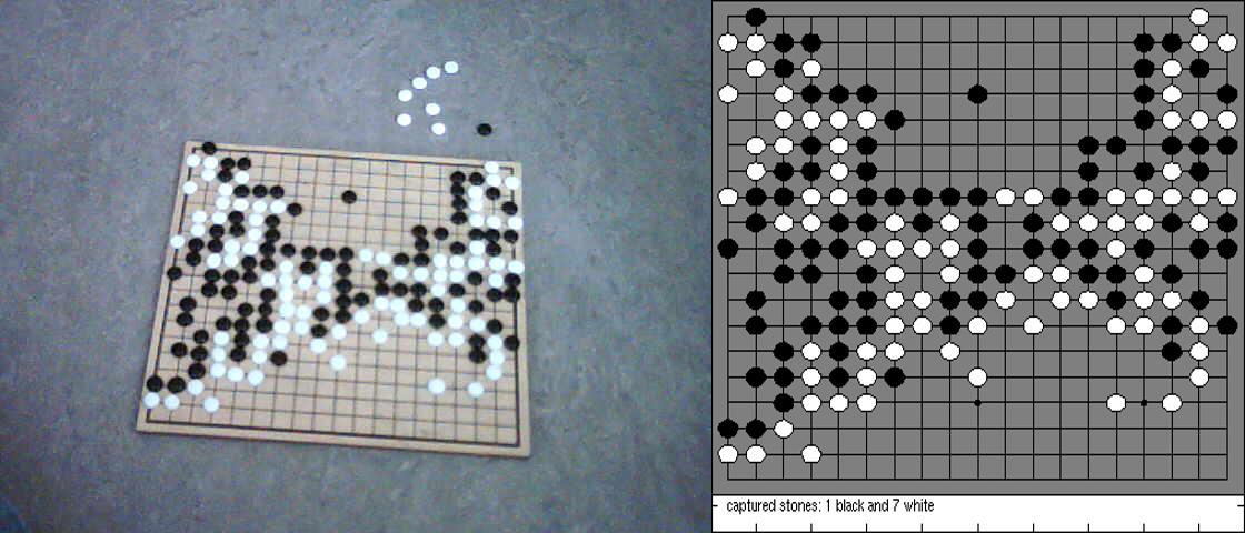 Detecting gridlines on a halffull board